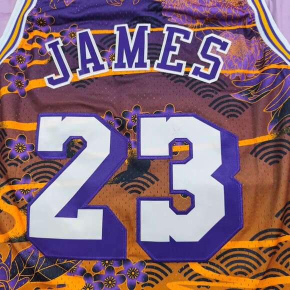 Los Angeles Lakers Lebron James' Year Of The Rabbit Special Edition Retro Jersey - Picture 8 of 8